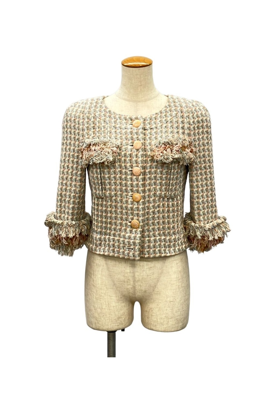 Chanel Camellia Silk Jacket 34